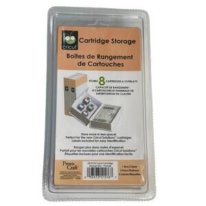 CRICUT Storage Box for 8 Cartridge and Overlays New Factory Sealed
